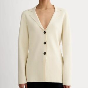Everlane The Knit Blazer Birch Size S